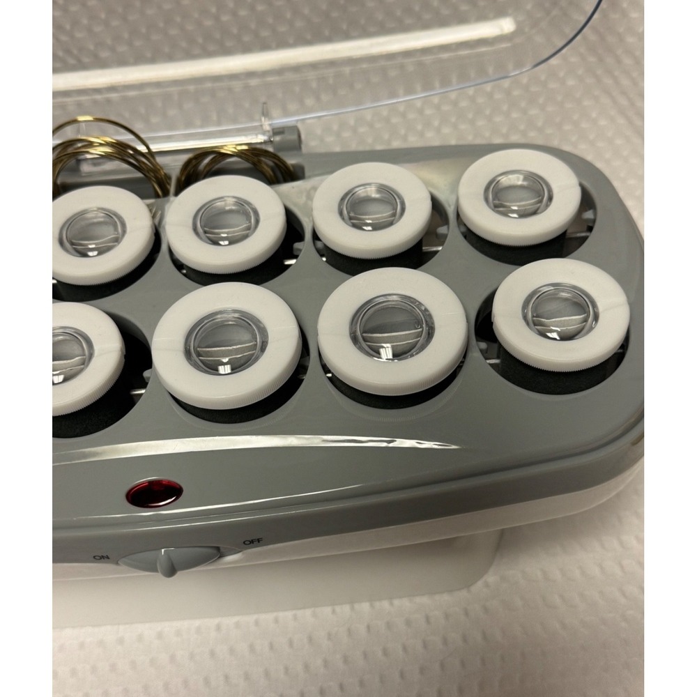 12 Piece Conair Pro Ceramic Tools Porcelain Series Hair Hot Rollers Smooth Style - Picture 11 of 15